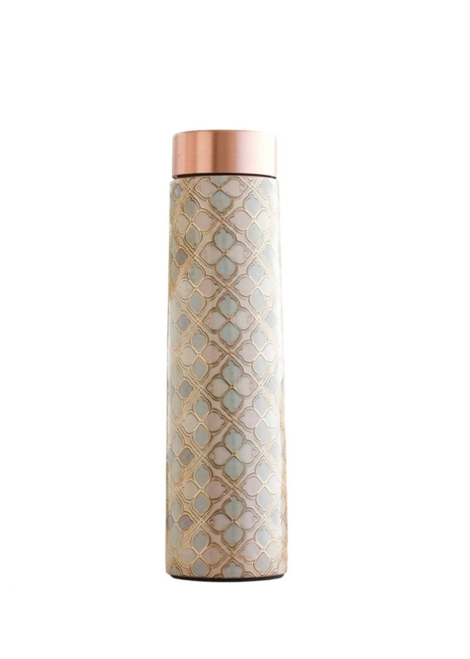 ZenN Pure Copper Gold Block Print Bottle 825ml /28oz