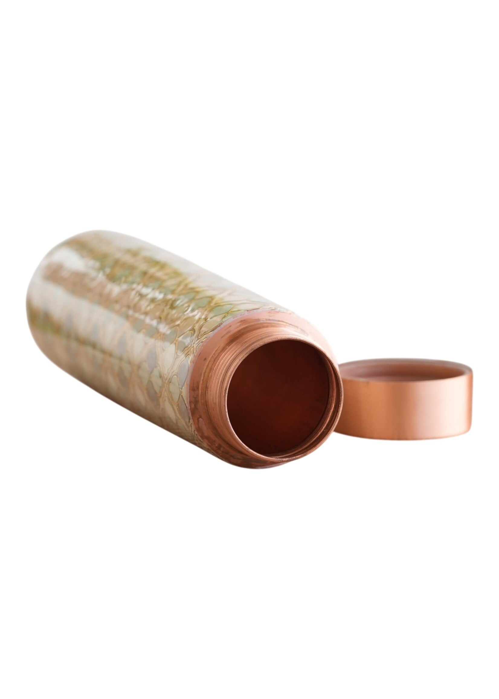 ZenN Pure Copper Gold Block Print Bottle 825ml /28oz