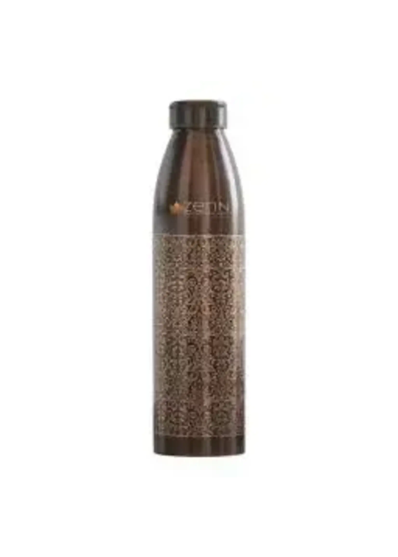 ZenN Pure Copper Antique Dark Engraved Bottle, 900 ml/ 30oz