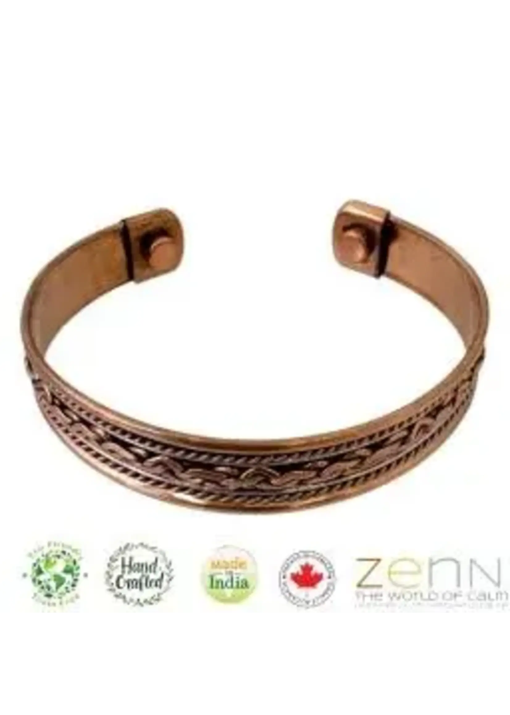 ZenN Pure Copper Magnetic Celtic Braided Rope Bracelet