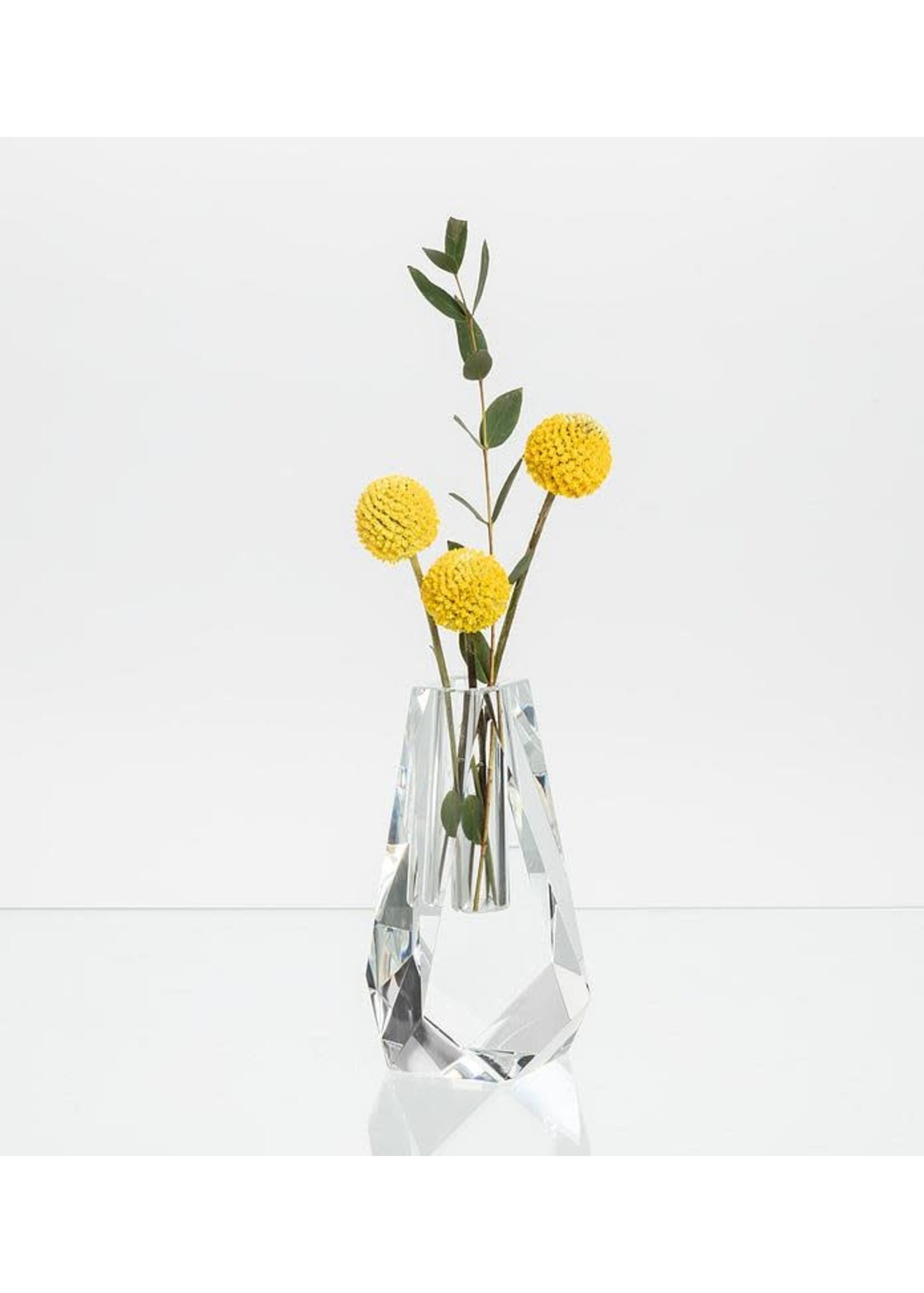Small Modern Cut Bud Vase