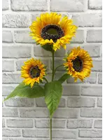 34" SUNFLOWER SPRAY WITH 3 HEADS