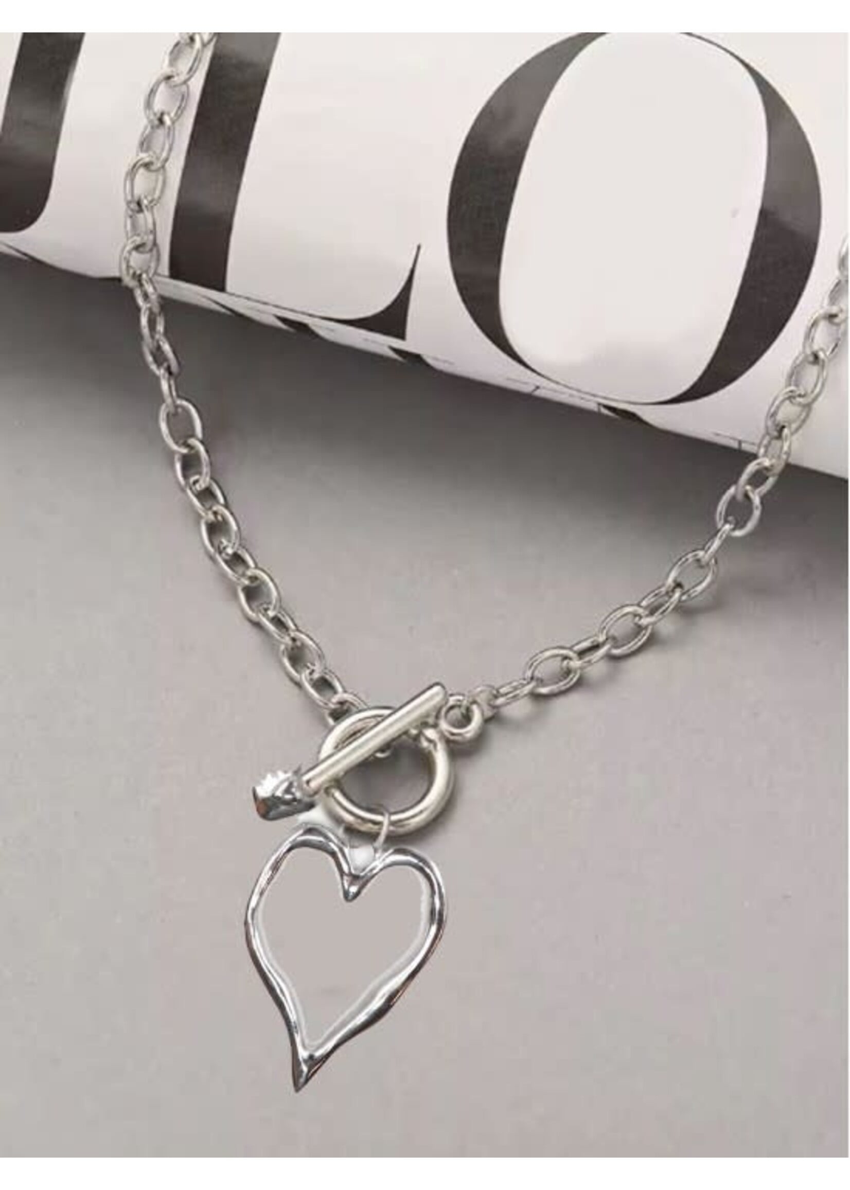 Heart Iron Chain Necklace