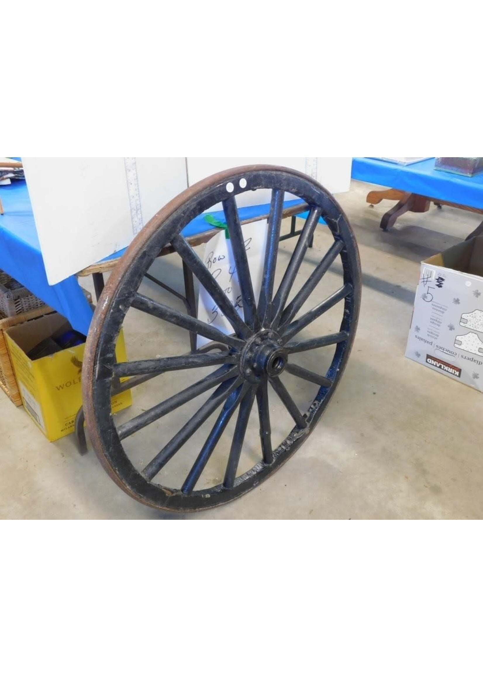 WOODEN WAGON WHEEL