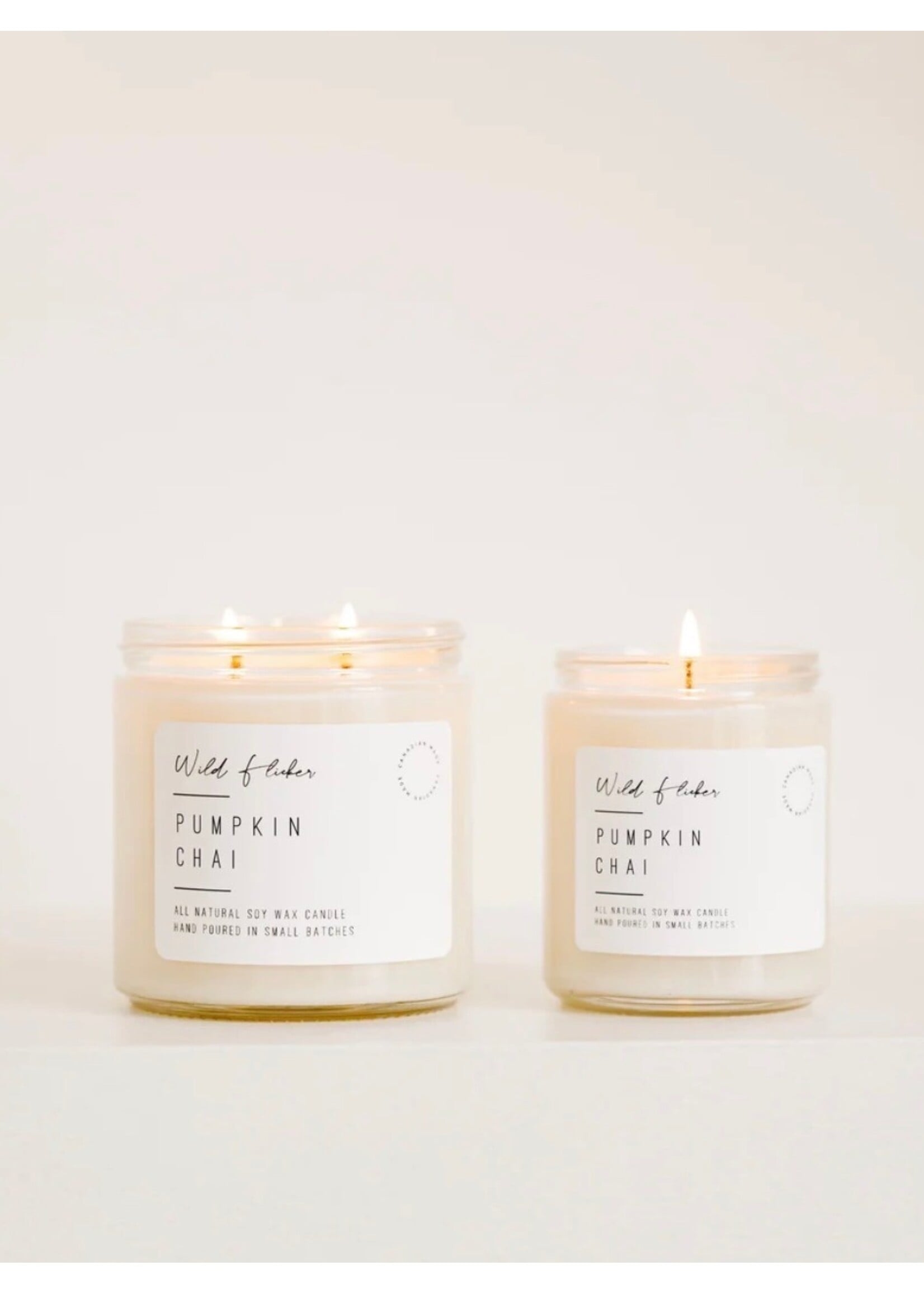 Wild Flicker Pumpkin Chai Soy Wax Candle
