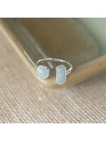 Glee Stone Sister Ring-silver-amazonite