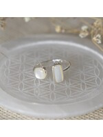 Glee Stone Sister Ring-silver-mother of pearl
