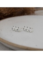 Glee Temptress Studs-silver-clear