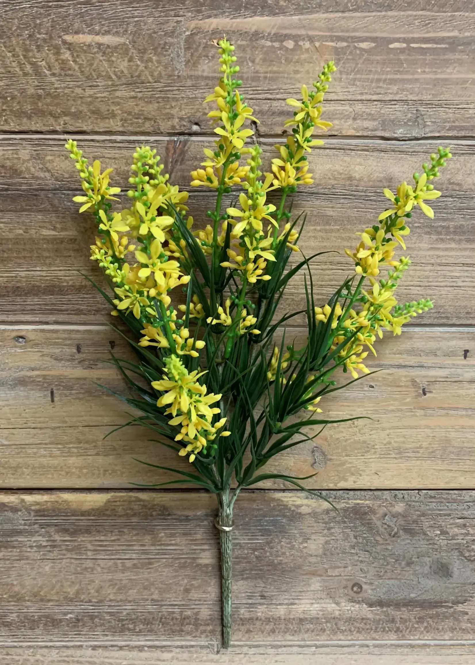 13" YELLOW SWEET VERONICA BUSH WITH 5 STEMS