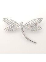 Brooch with AB and Clear Crystals