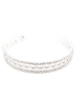 Pearl Bracelet with Clear Crystals
