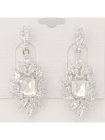Earring with Clear Crystals