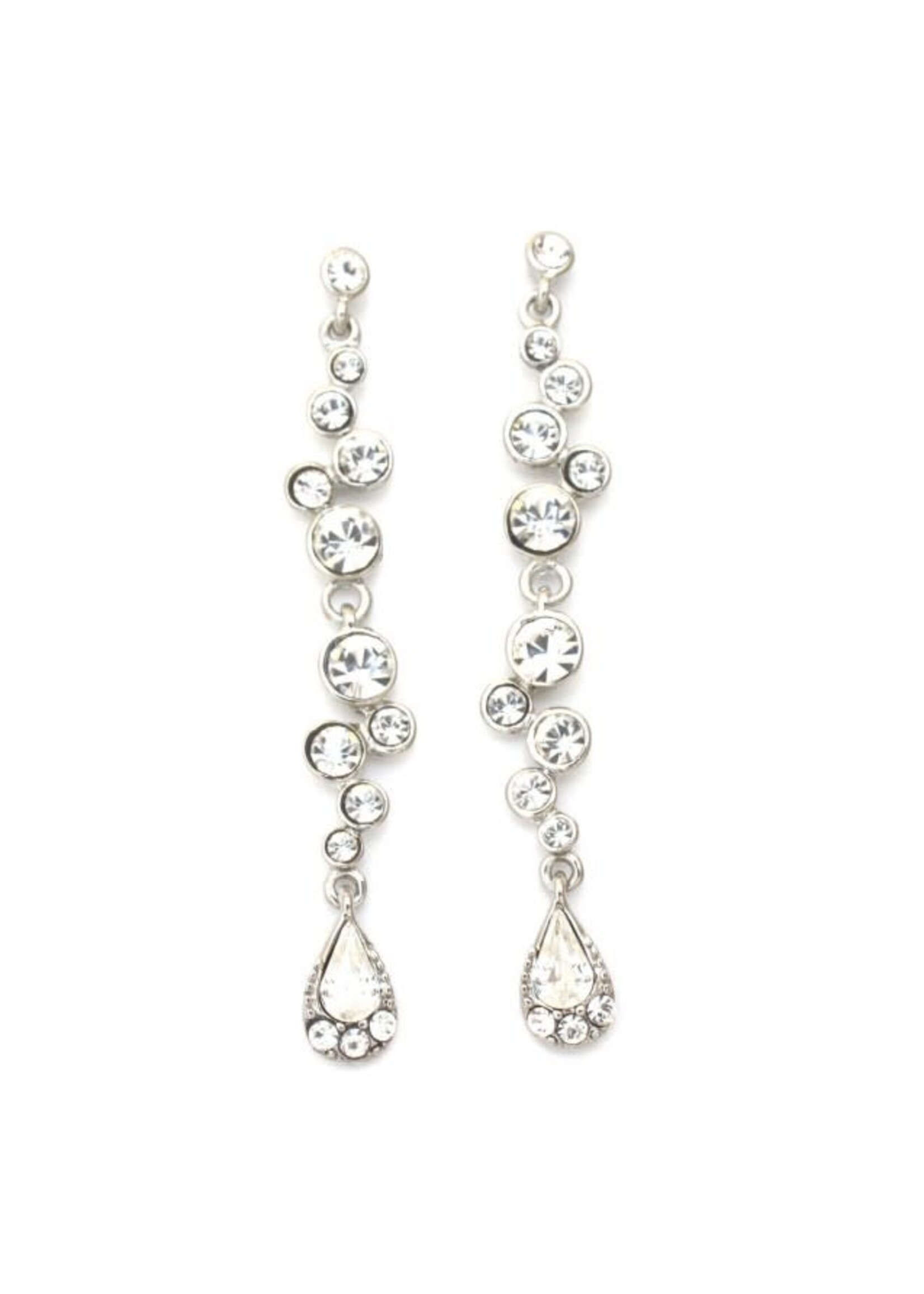 Earring with Clear Crystals