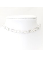 Choker with Clear Crystals