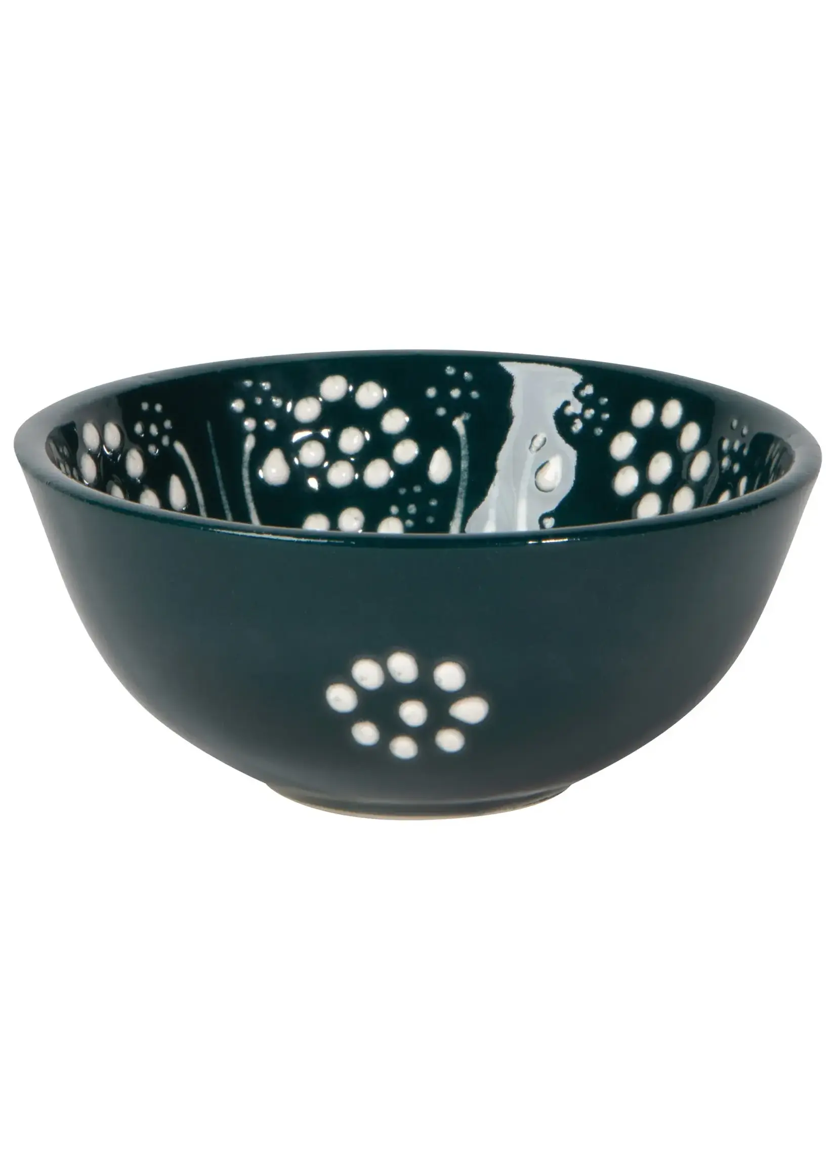 Danica Heirloom Hand-painted Turkish Bowl 3.5 inch - Evani Forest