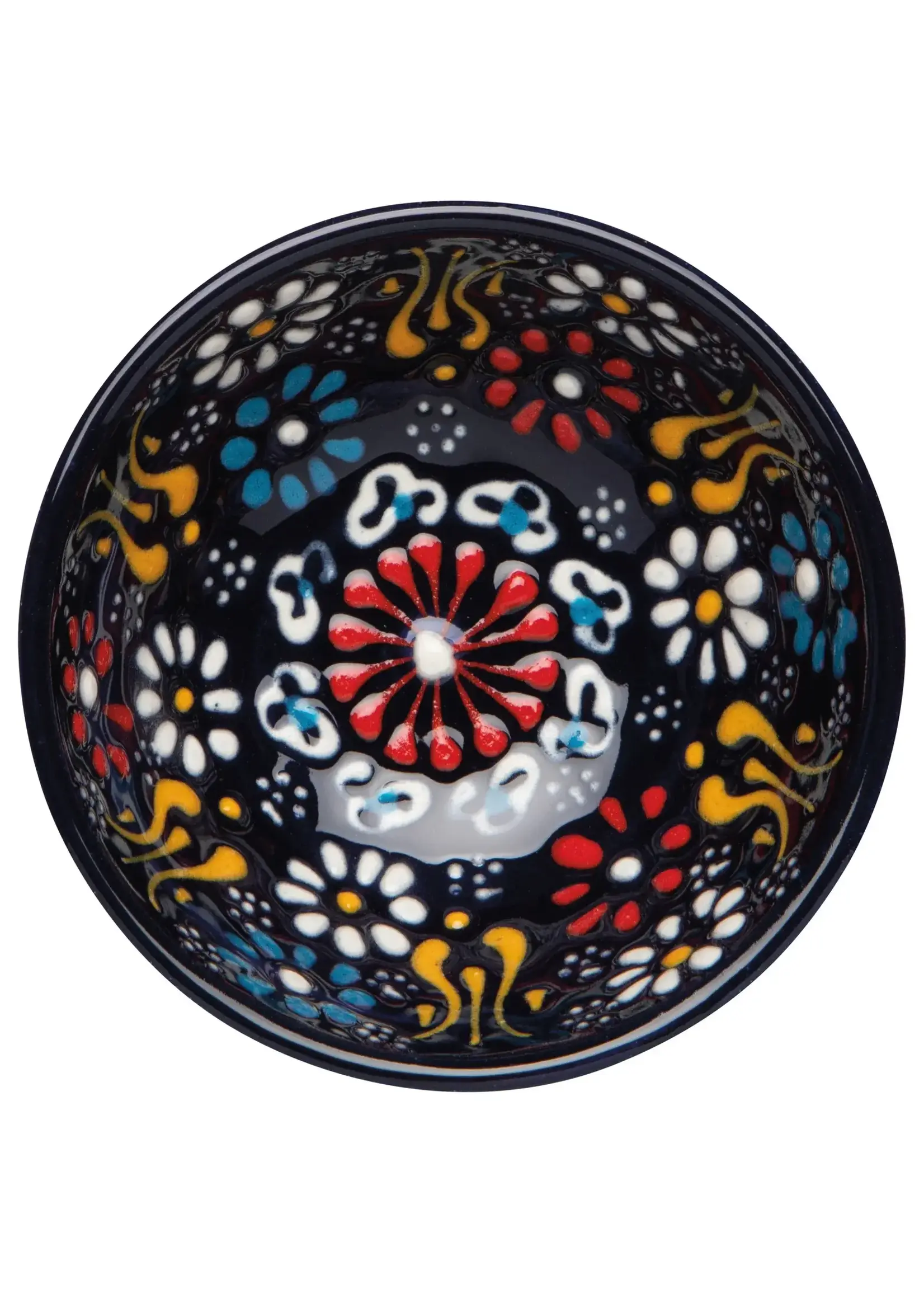 Danica Heirloom Hand-painted Turkish Bowl 3.5 inch - Evani Azure