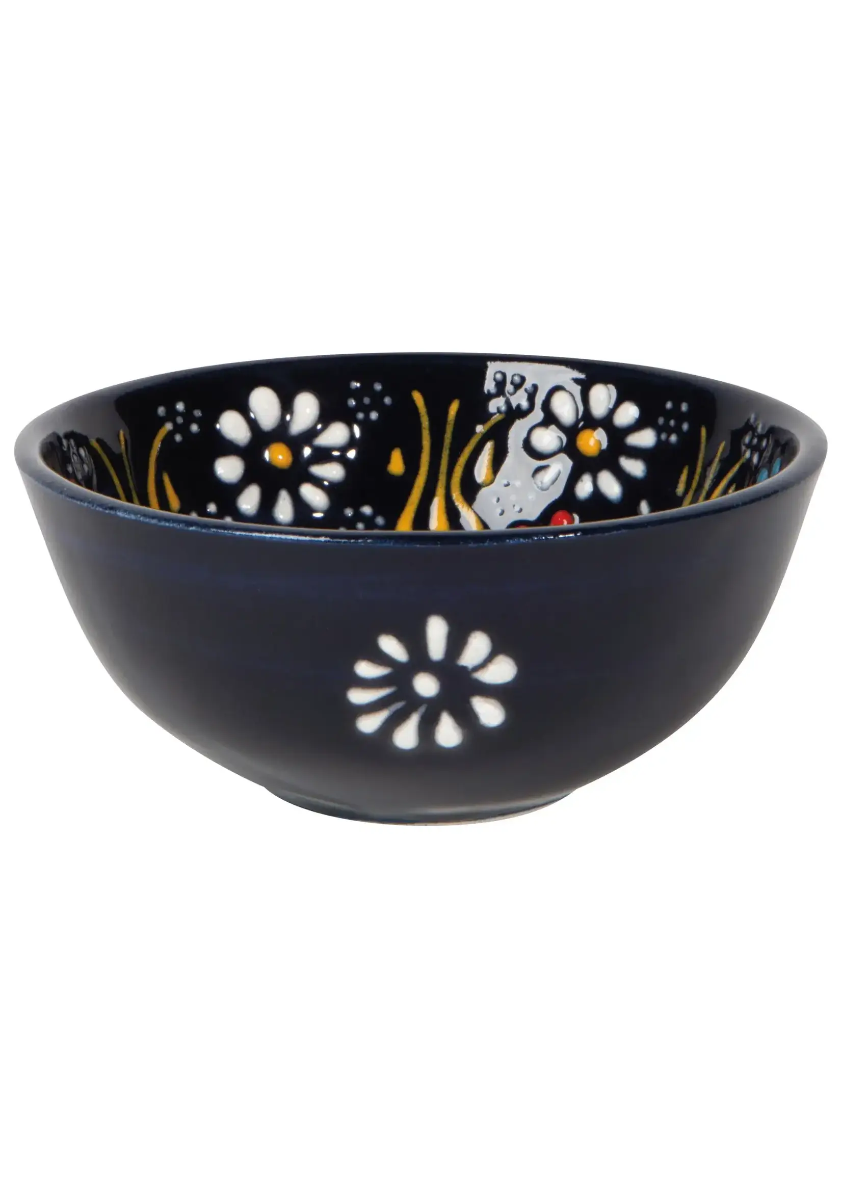 Danica Heirloom Hand-painted Turkish Bowl 3.5 inch - Evani Azure