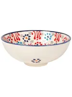 Danica Heirloom Hand-painted Turkish Bowl 5 inch - Evani White