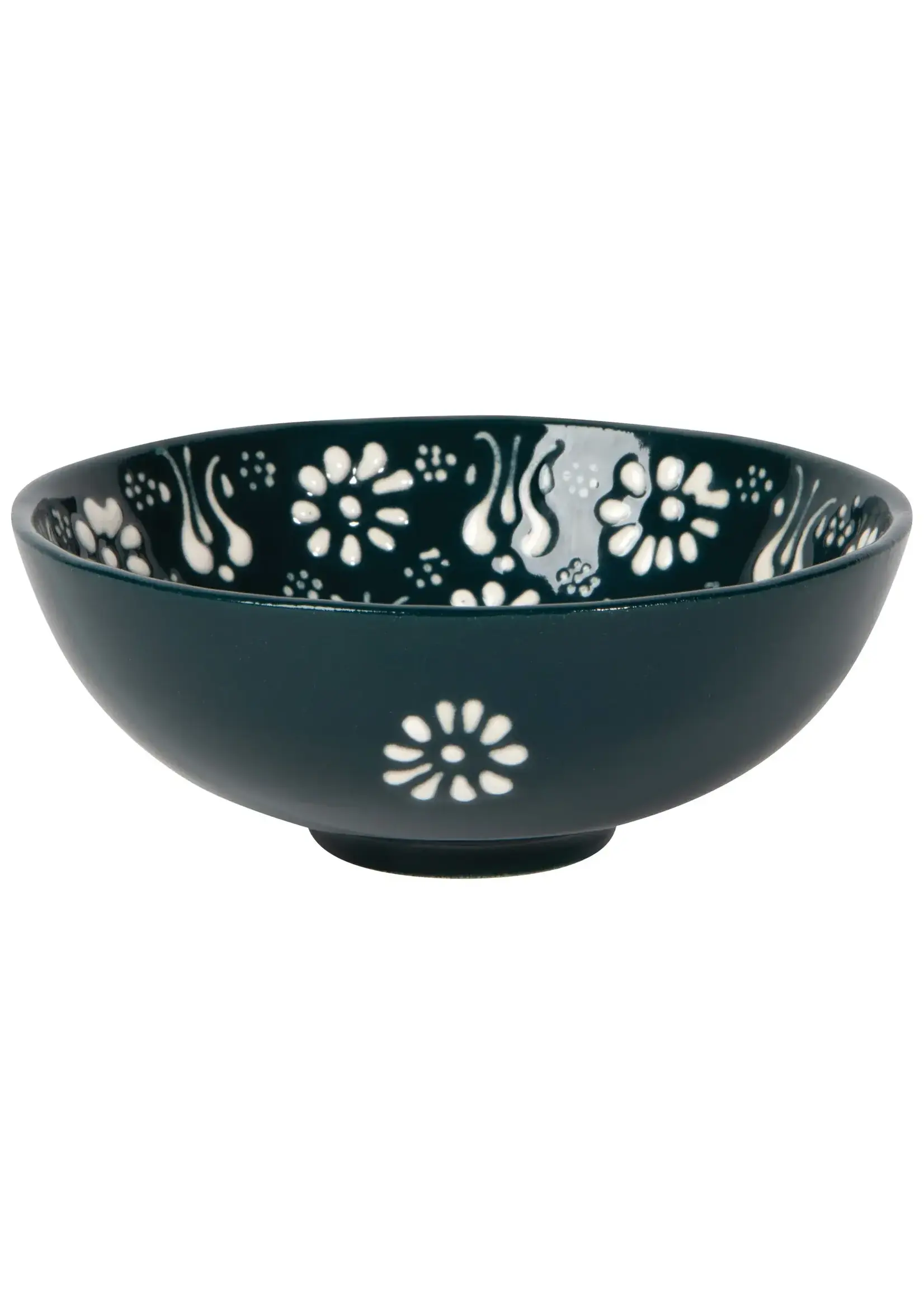 Danica Heirloom Hand-painted Turkish Bowl 5 inch - Evani Forest