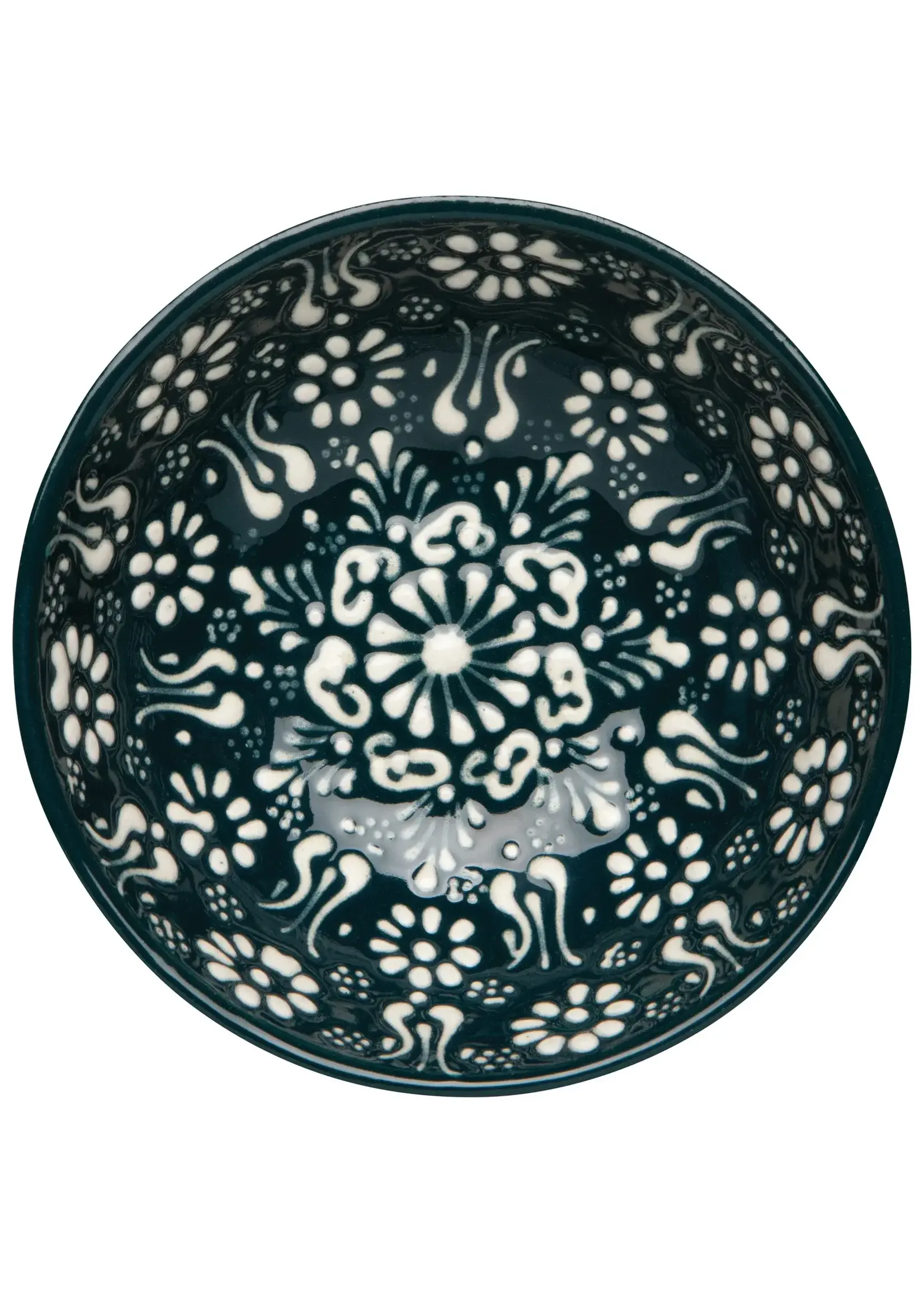 Danica Heirloom Hand-painted Turkish Bowl 5 inch - Evani Forest