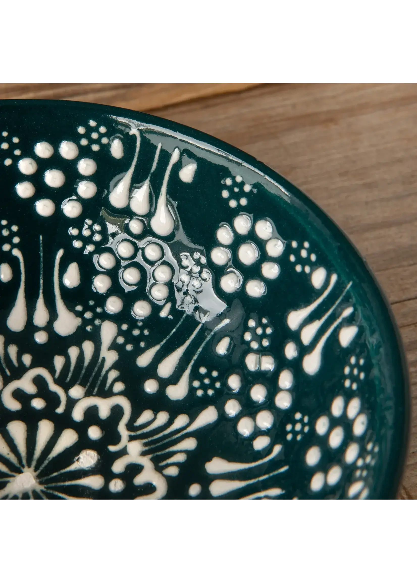 Danica Heirloom Hand-painted Turkish Bowl 5 inch - Evani Forest