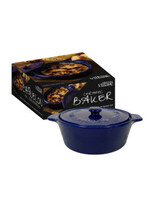 Navy Blue Ceramic Baker