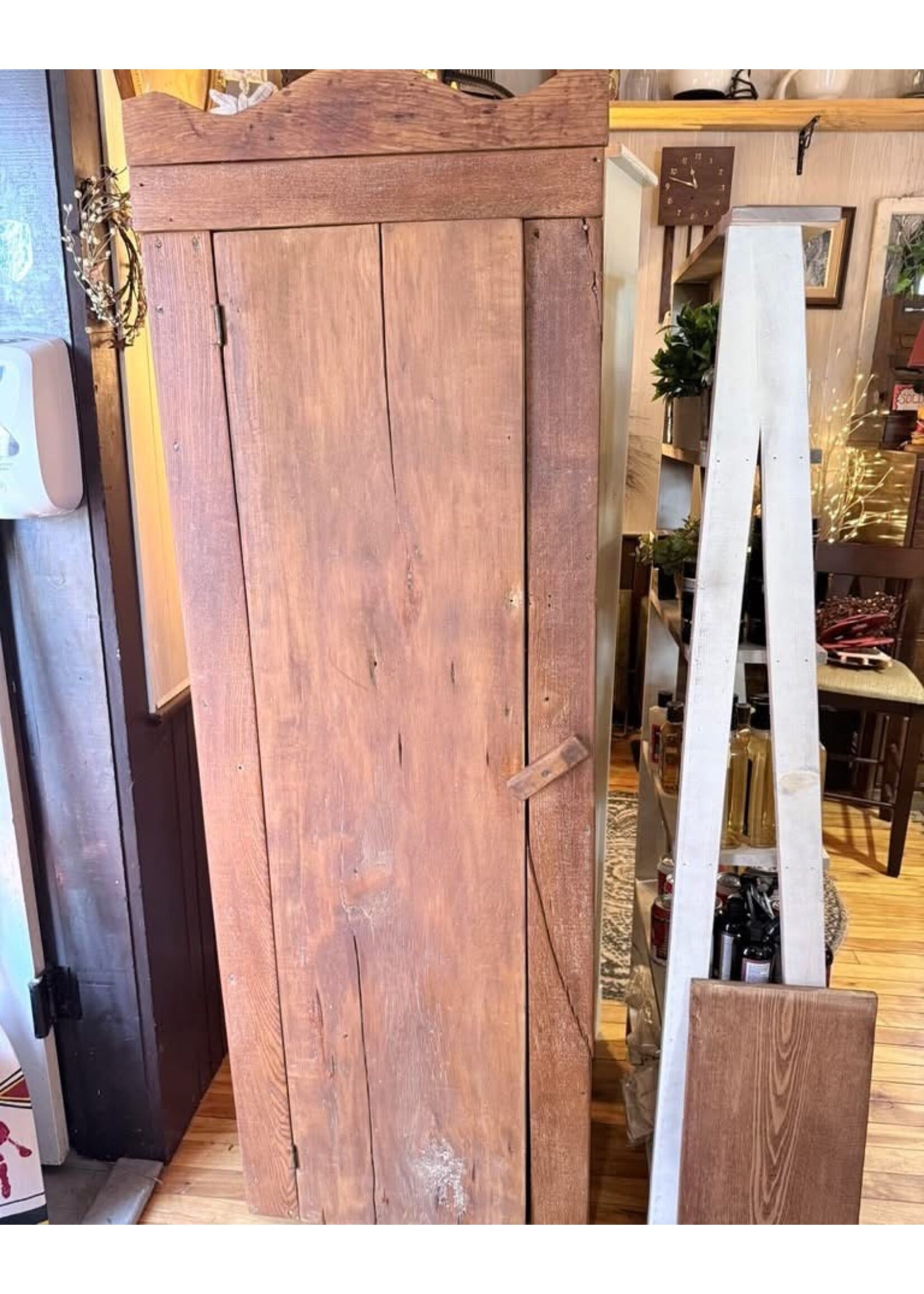 Store Fixture - Antique Pine Jam Cupboard