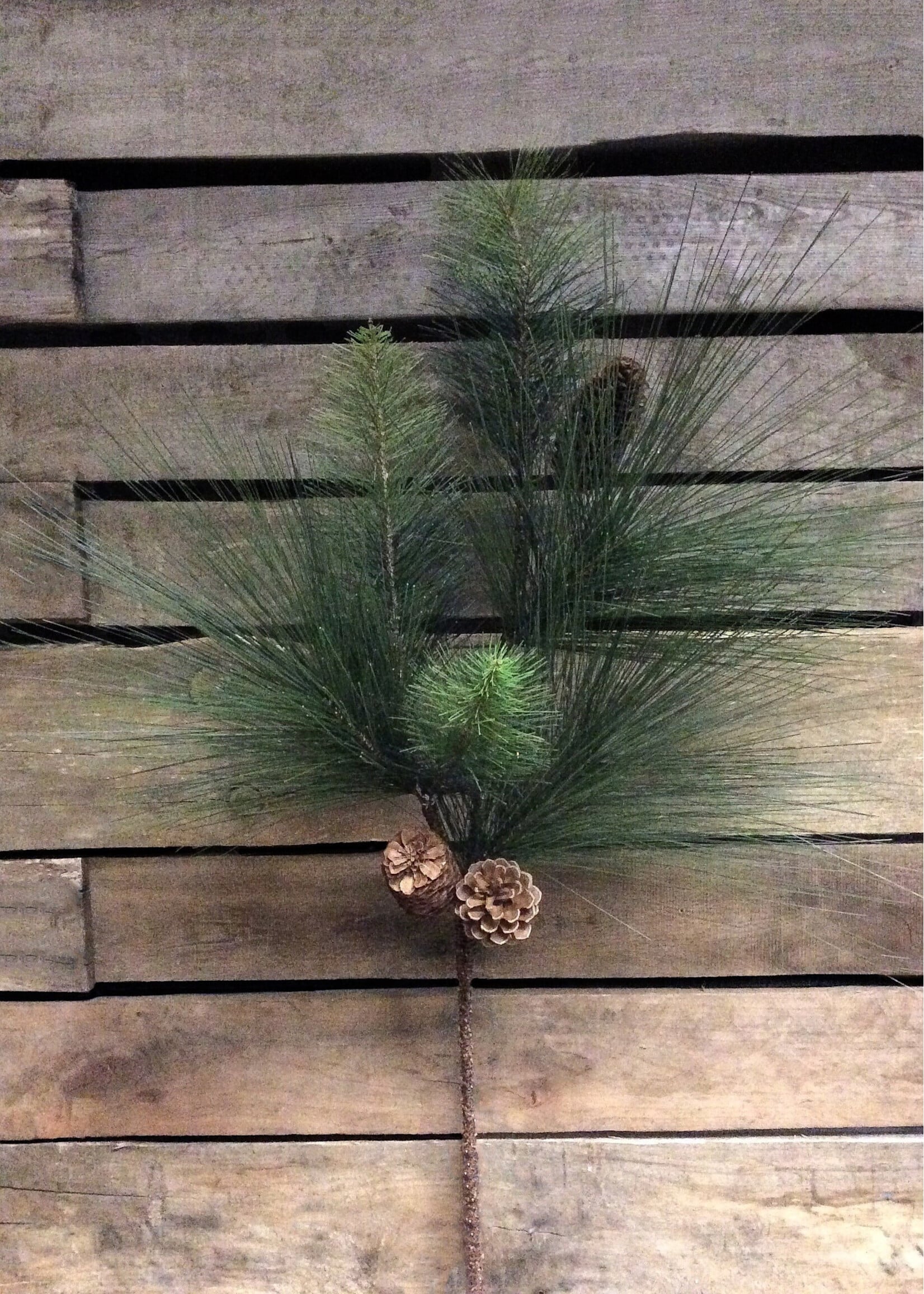 30" PINE SPRAY WITH PINE CONES