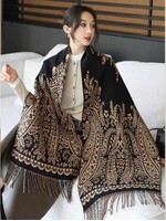 Designer Inspired Blanket Scarf w/ Tassels