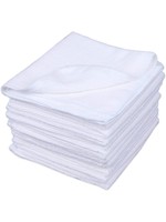 GST 16x16" White basic edgeless towel for coatings/polishing 380GSM