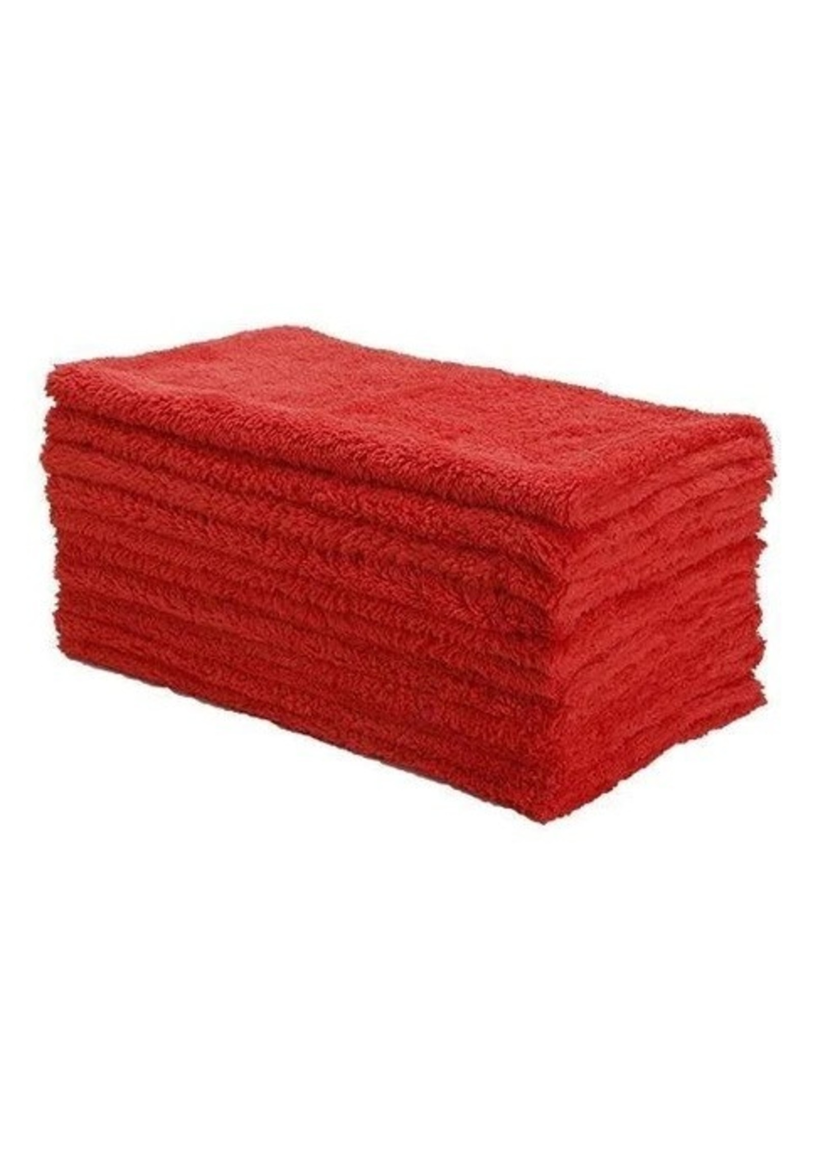 GST 16" x 16" Red Microfiber Fur Edgeless Towel