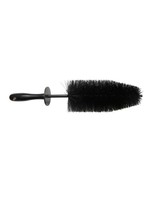 GST Wolverine LRG 18" Spoke Wheel brush with wooden handle black GSTBW18BLK
