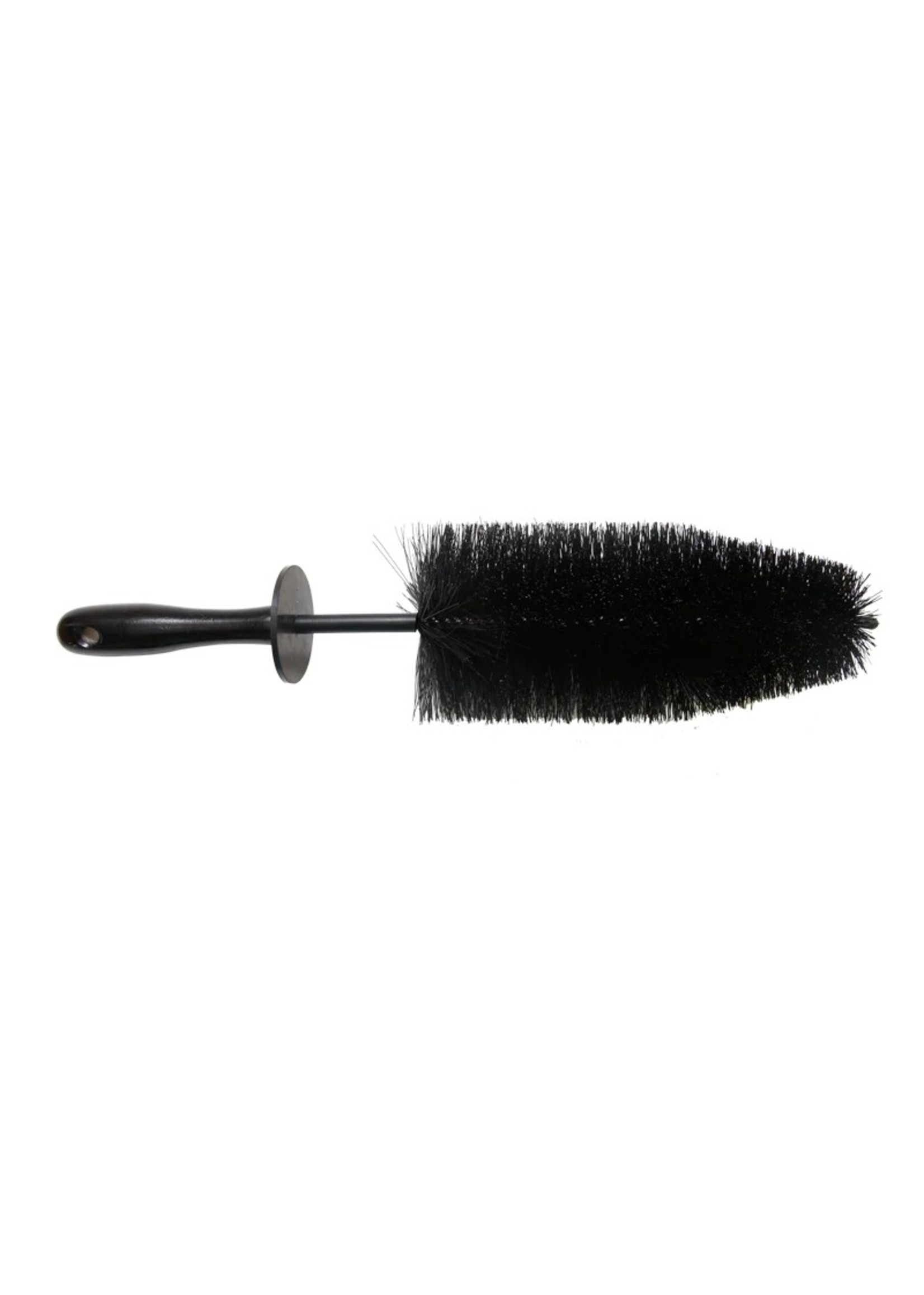 GST Wolverine LRG 18" Spoke Wheel brush with wooden handle black GSTBW18BLK