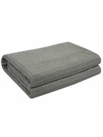 GST 25x36" MF Waffle weave drying towel Grey/Grey