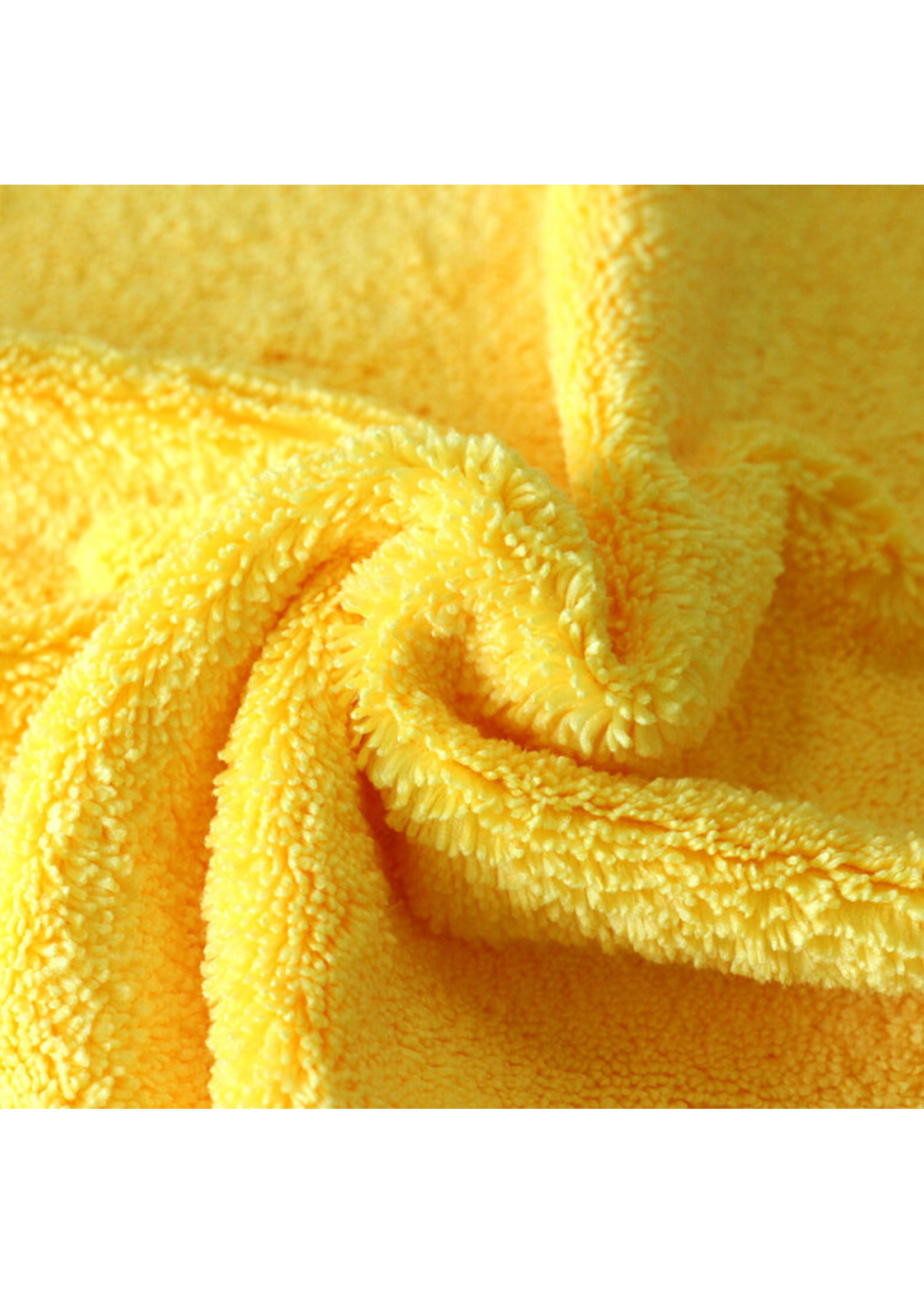 MaxShine 16" x 16" Yellow Seamless Microfiber Towel (5 Pack)