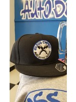 Gloss Empire Hat Black Flat Bill Snapback