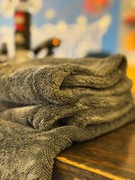 E*  Drying Towel Gray Twisted Loop 24” X 36”