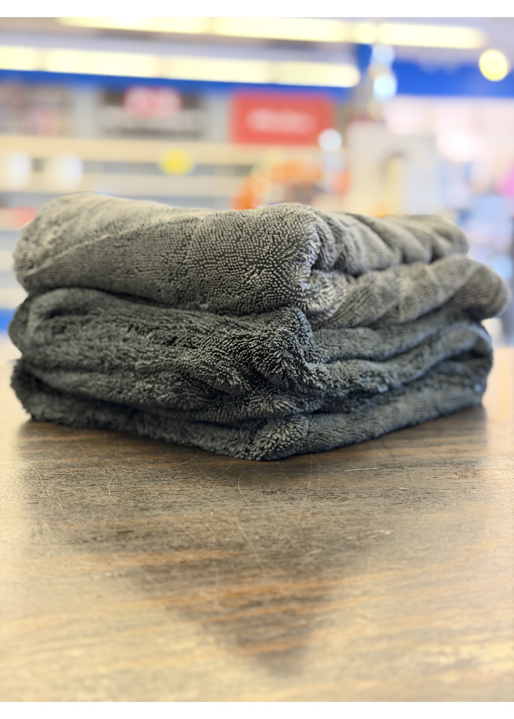 E*  Drying Towel Gray Twisted Loop 24” X 36”