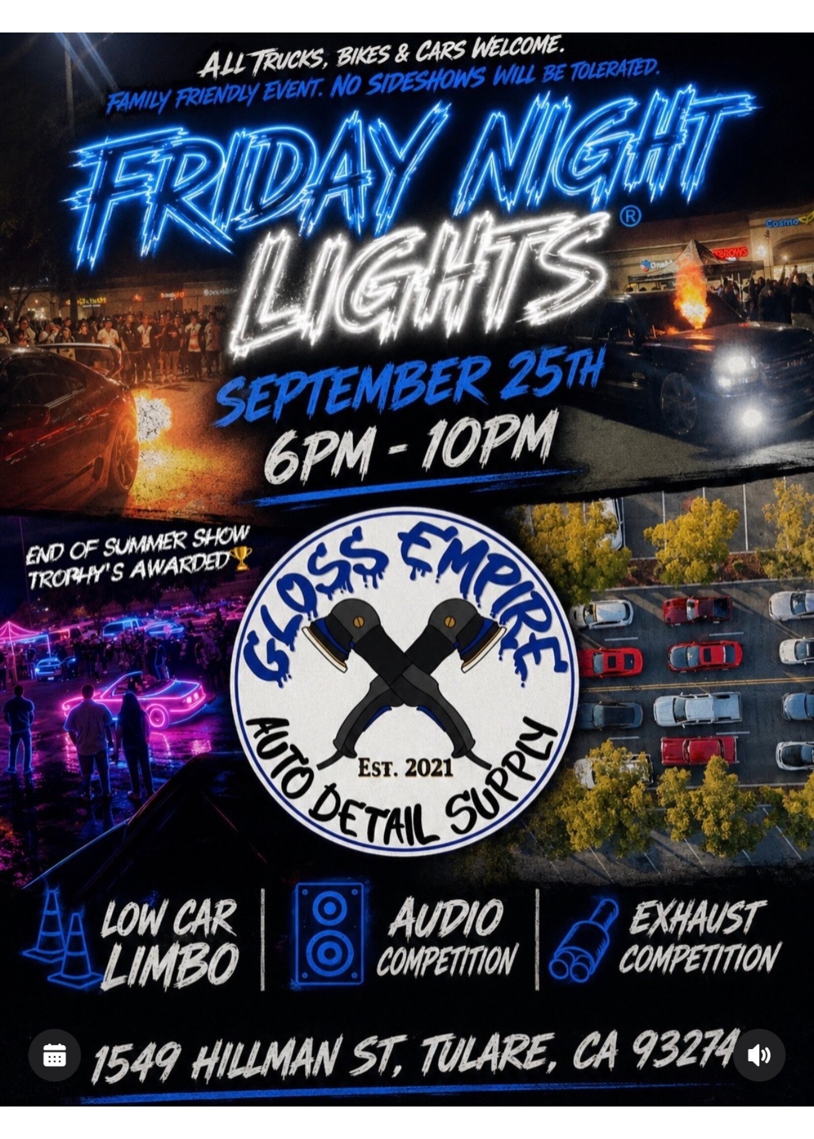 FNL Car show entry fee