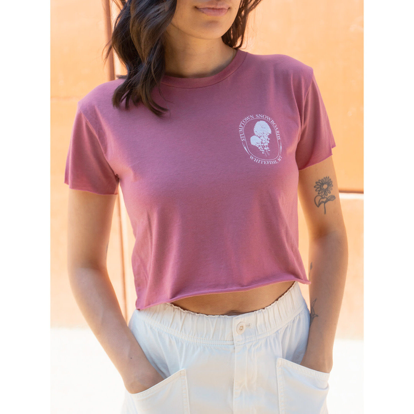 Stumptown Snowboards W Stump Crop T Beargrass