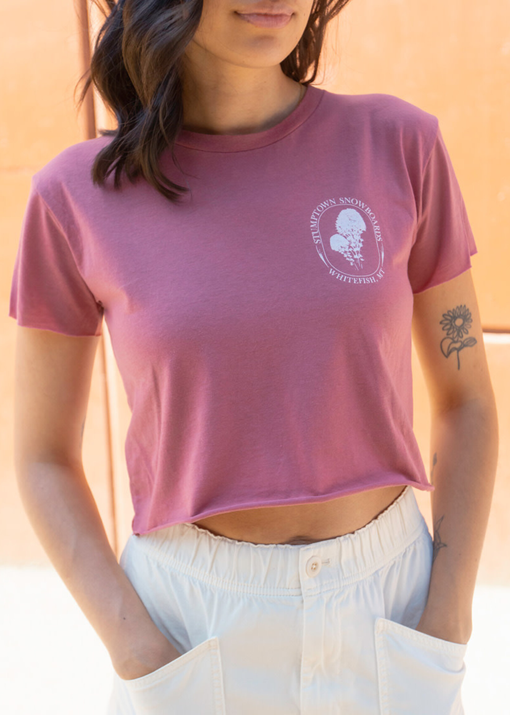 Stumptown Snowboards W Stump Crop T Beargrass
