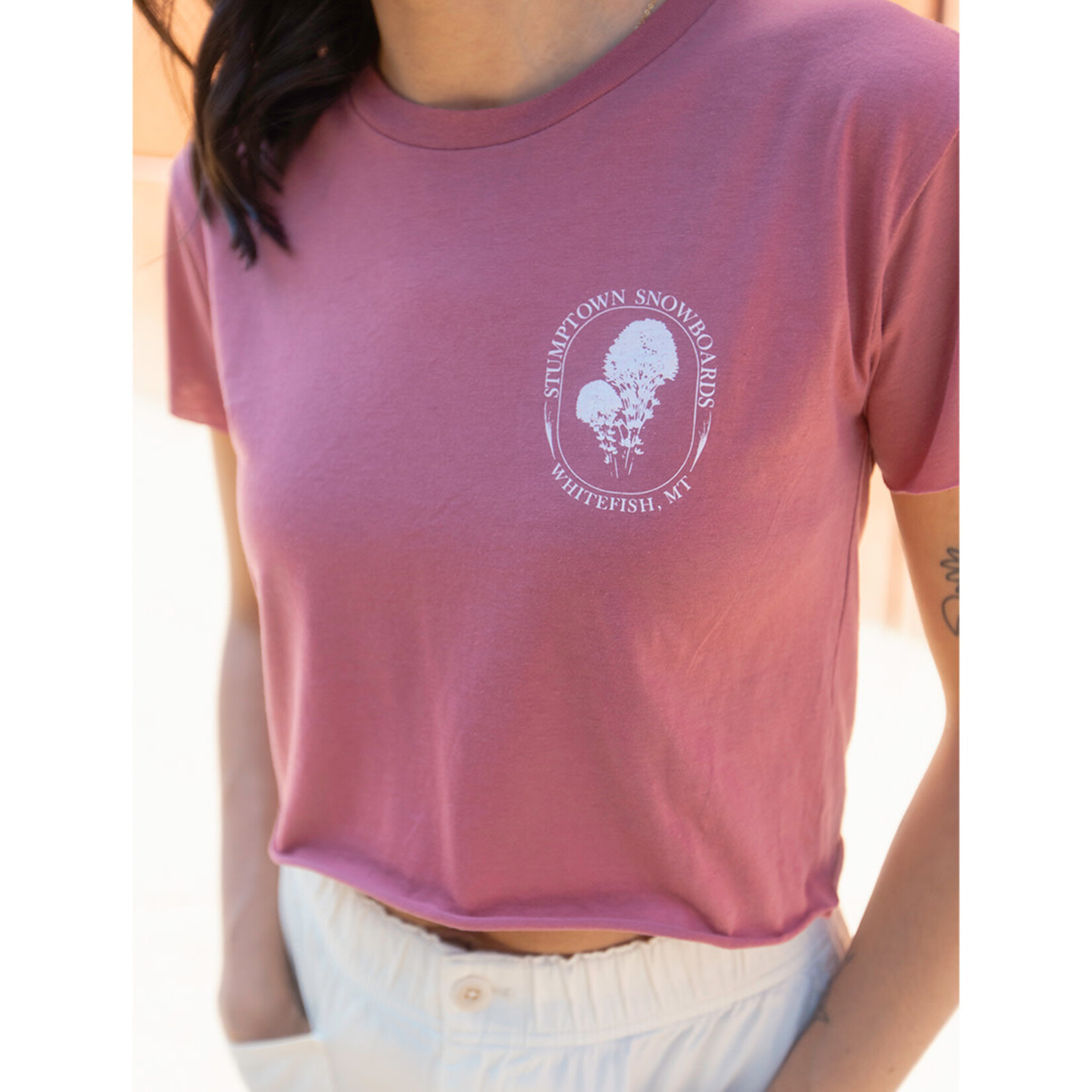 Stumptown Snowboards W Stump Crop T Beargrass