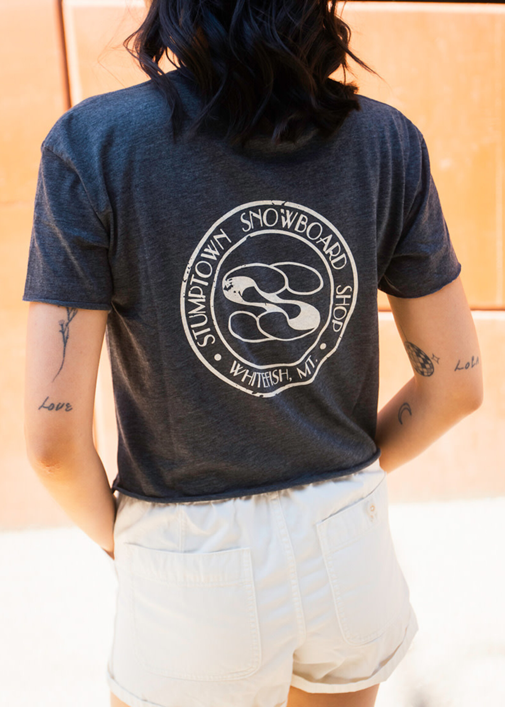 Stumptown Snowboards W Stump Crop T Circle