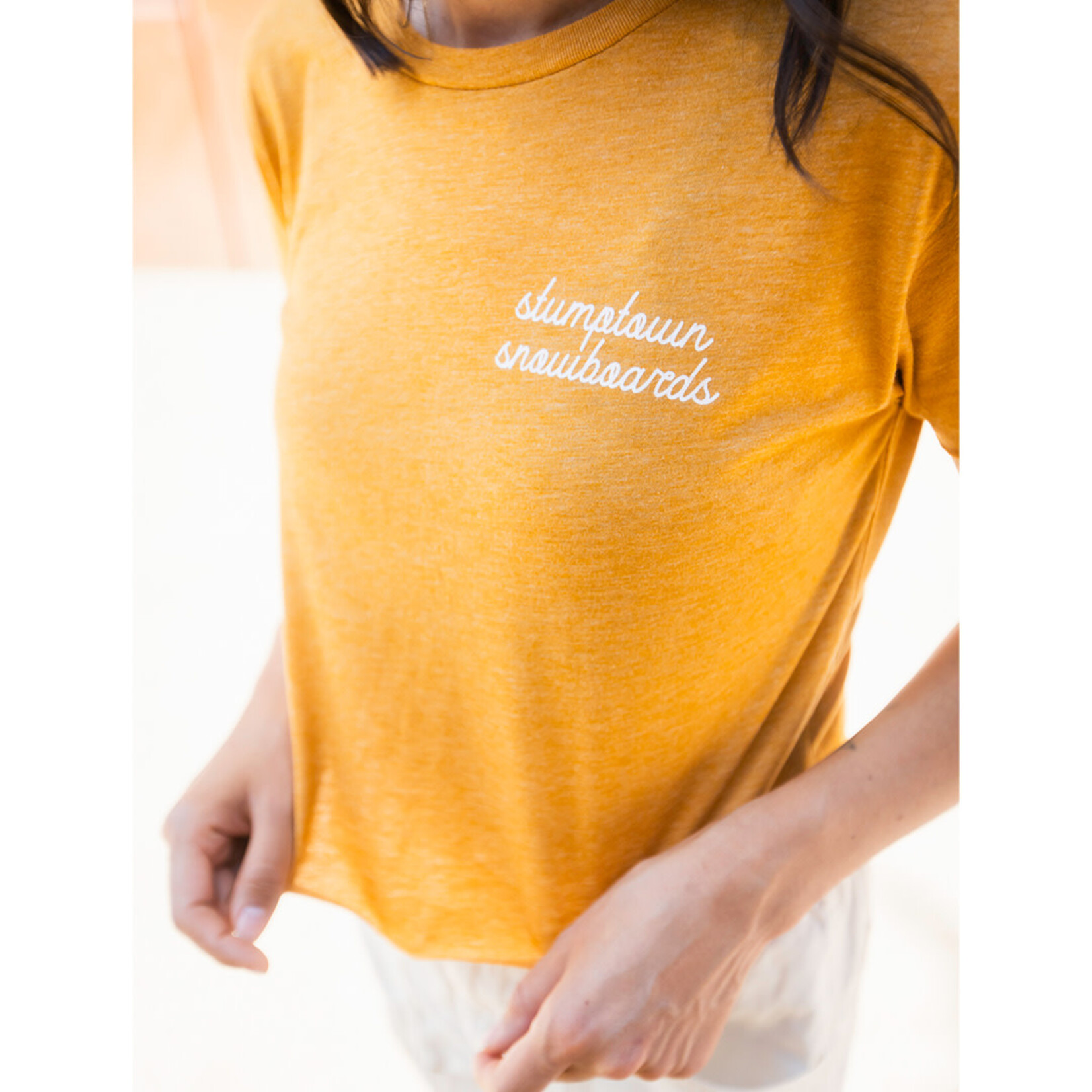 Stumptown Snowboards W Stump Crop T Script
