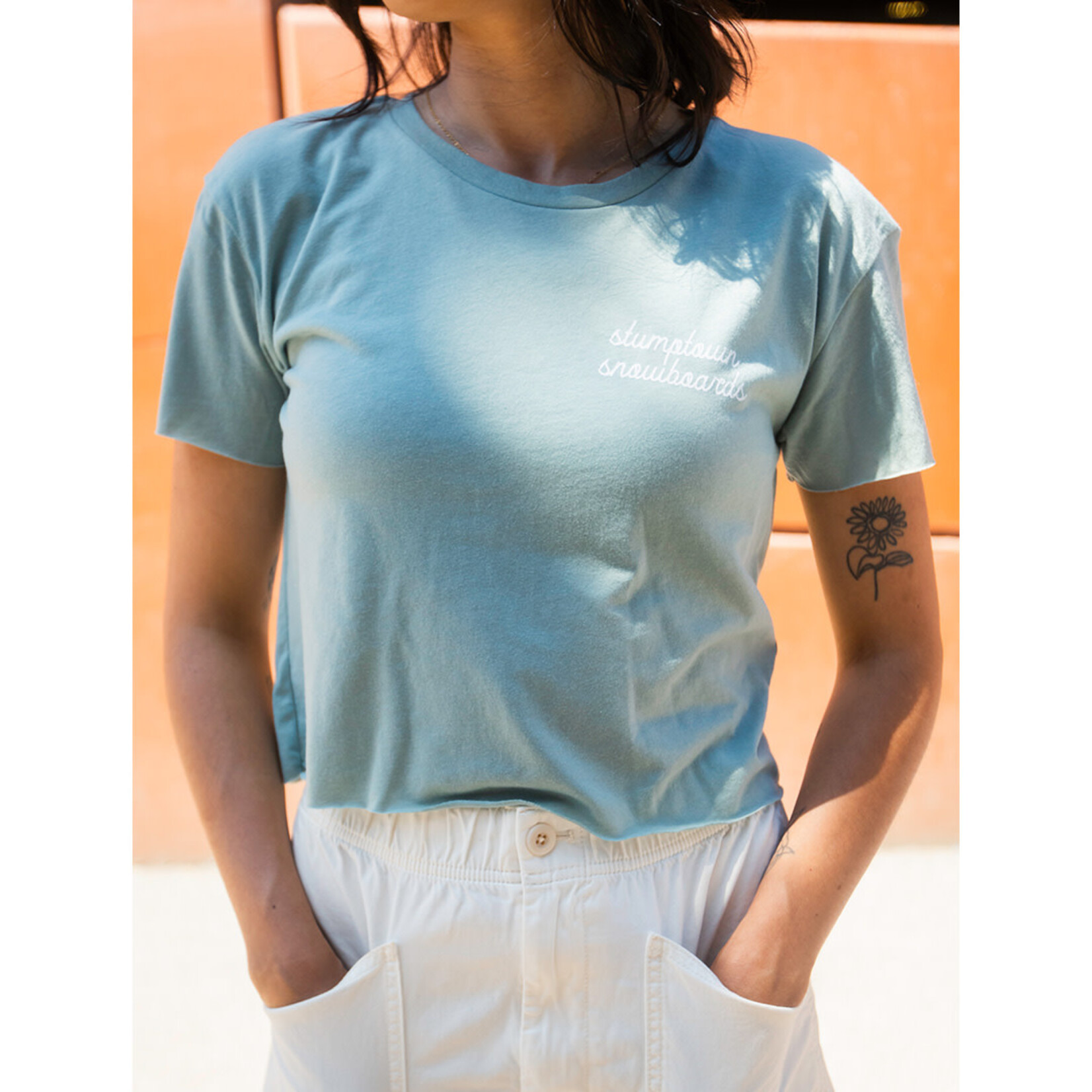 Stumptown Snowboards W Stump Crop T Script