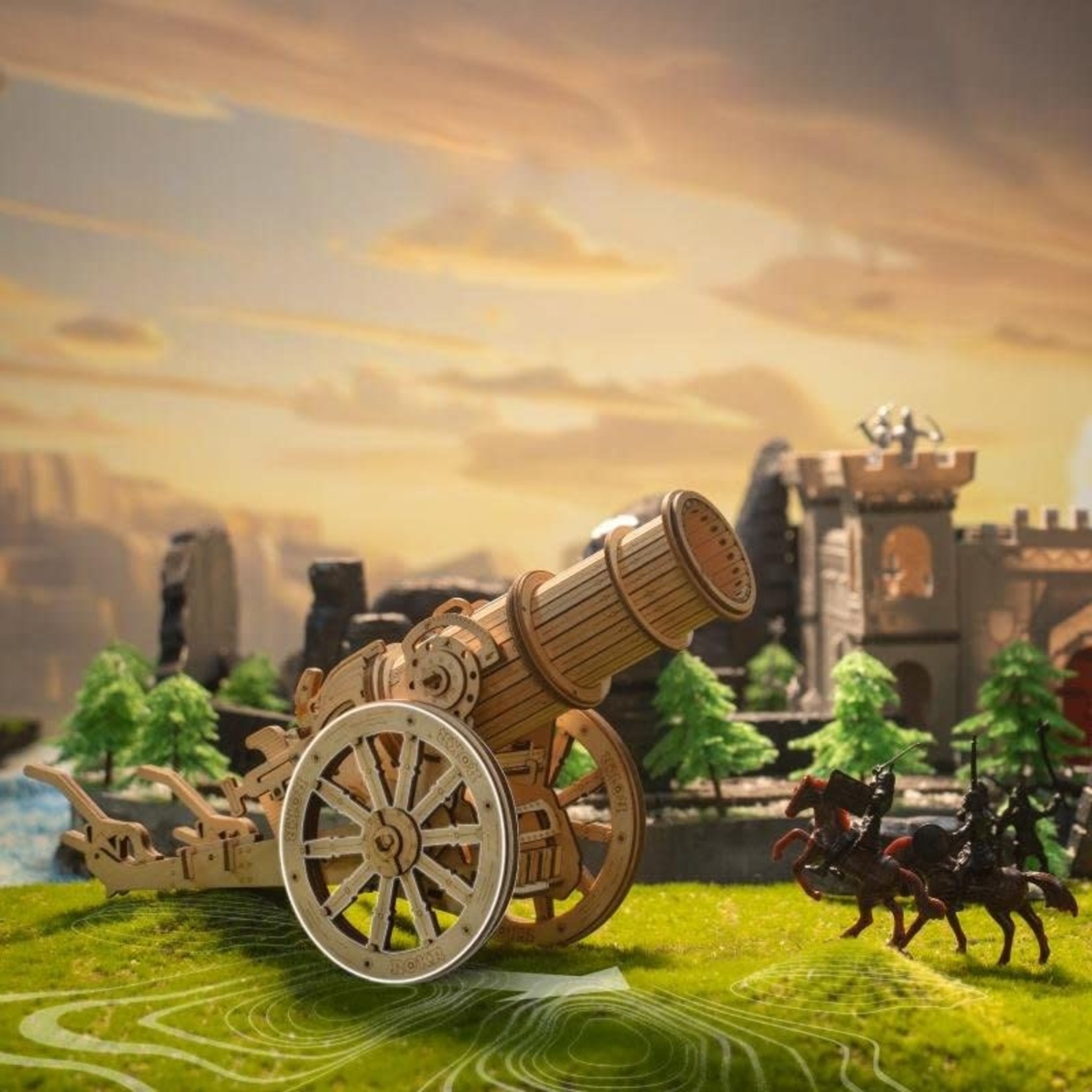 Epic War KW801 Medieval Wheeled Cannon