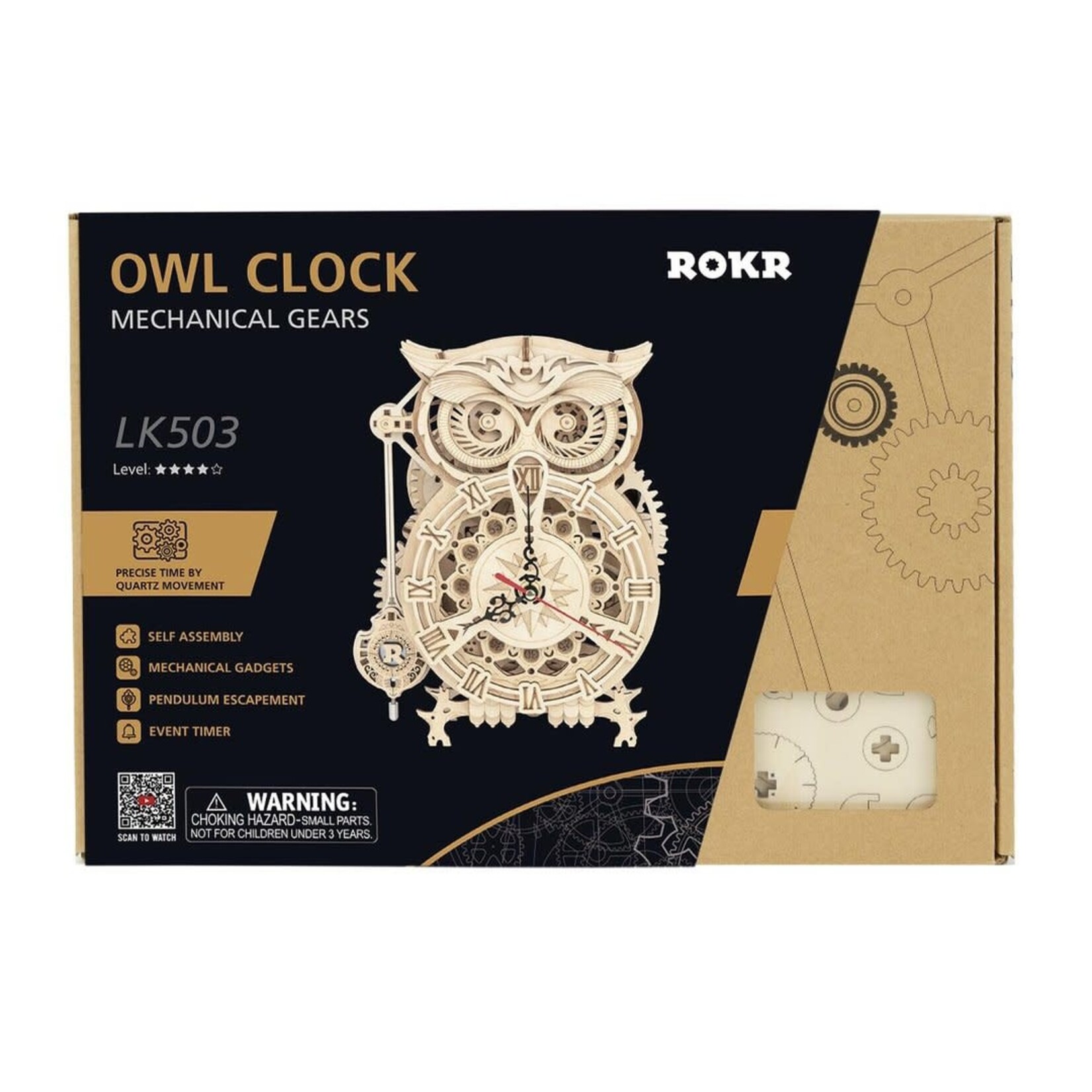 ROKR Mechanical LK503 Owl Clock