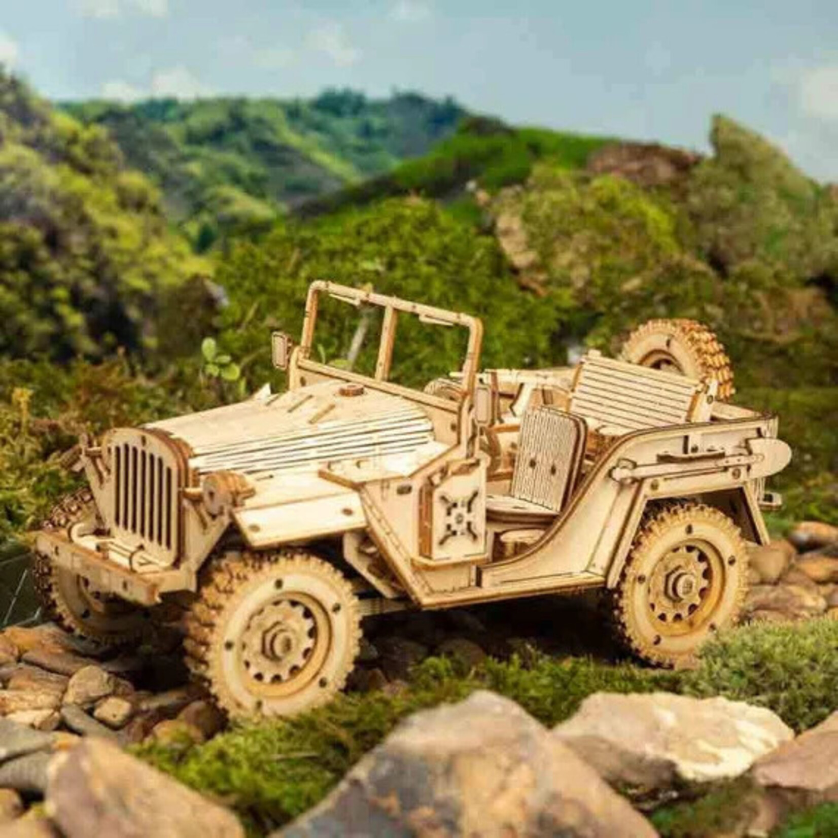 ROKR Scale Model MC701 Army Jeep
