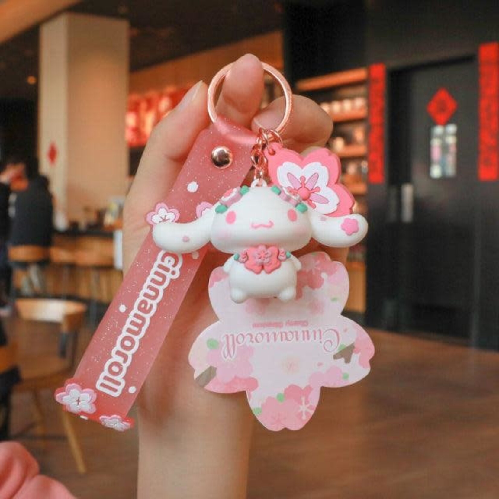 Sanrio Cherry Blossom Cinnamoroll Keychain