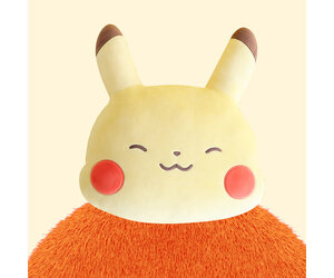 Pokemon Face Cushion Electric Smile Pikachu 18"